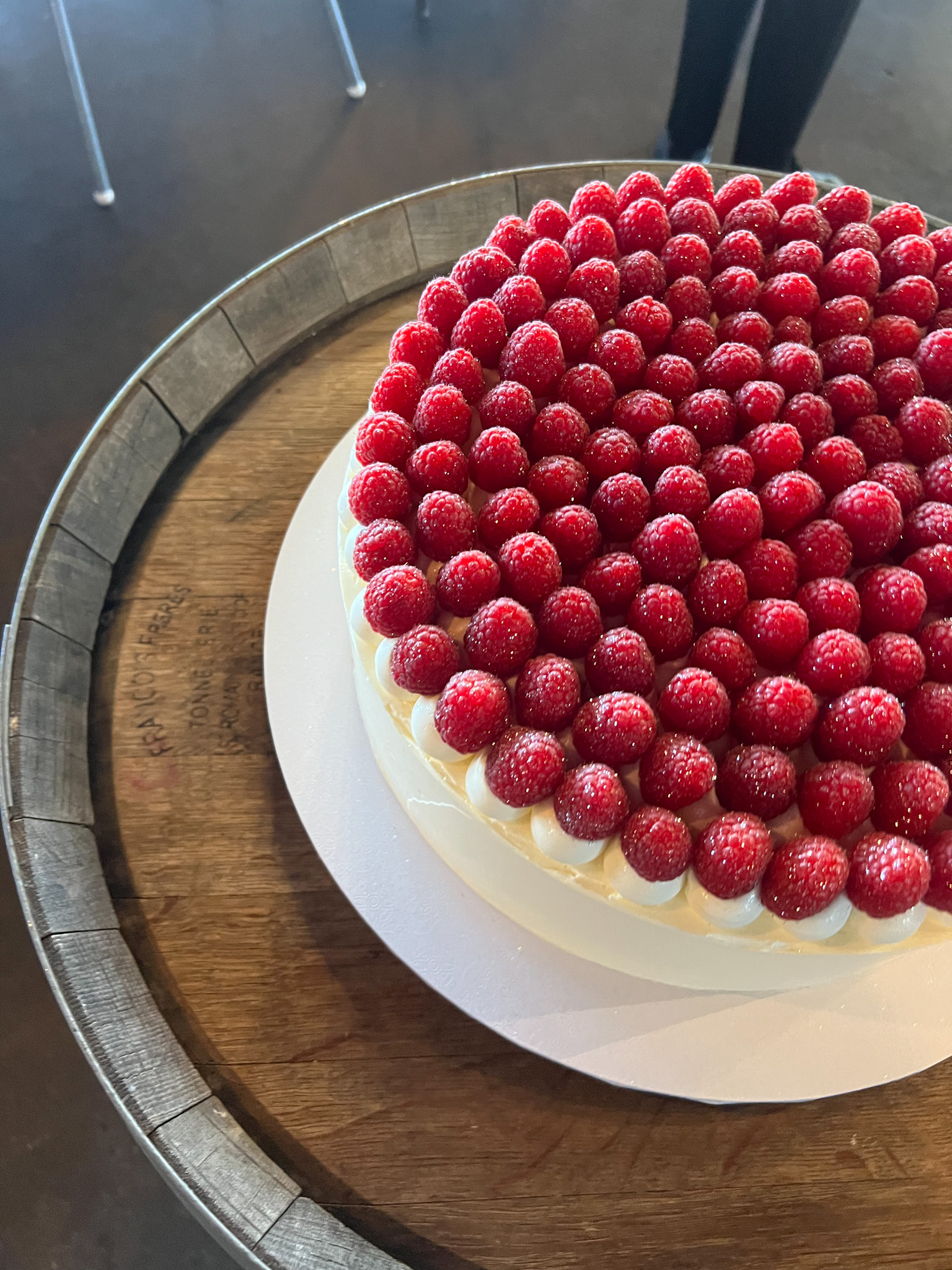 Raspberry Topped Cake | Yarra Valley Cake Company