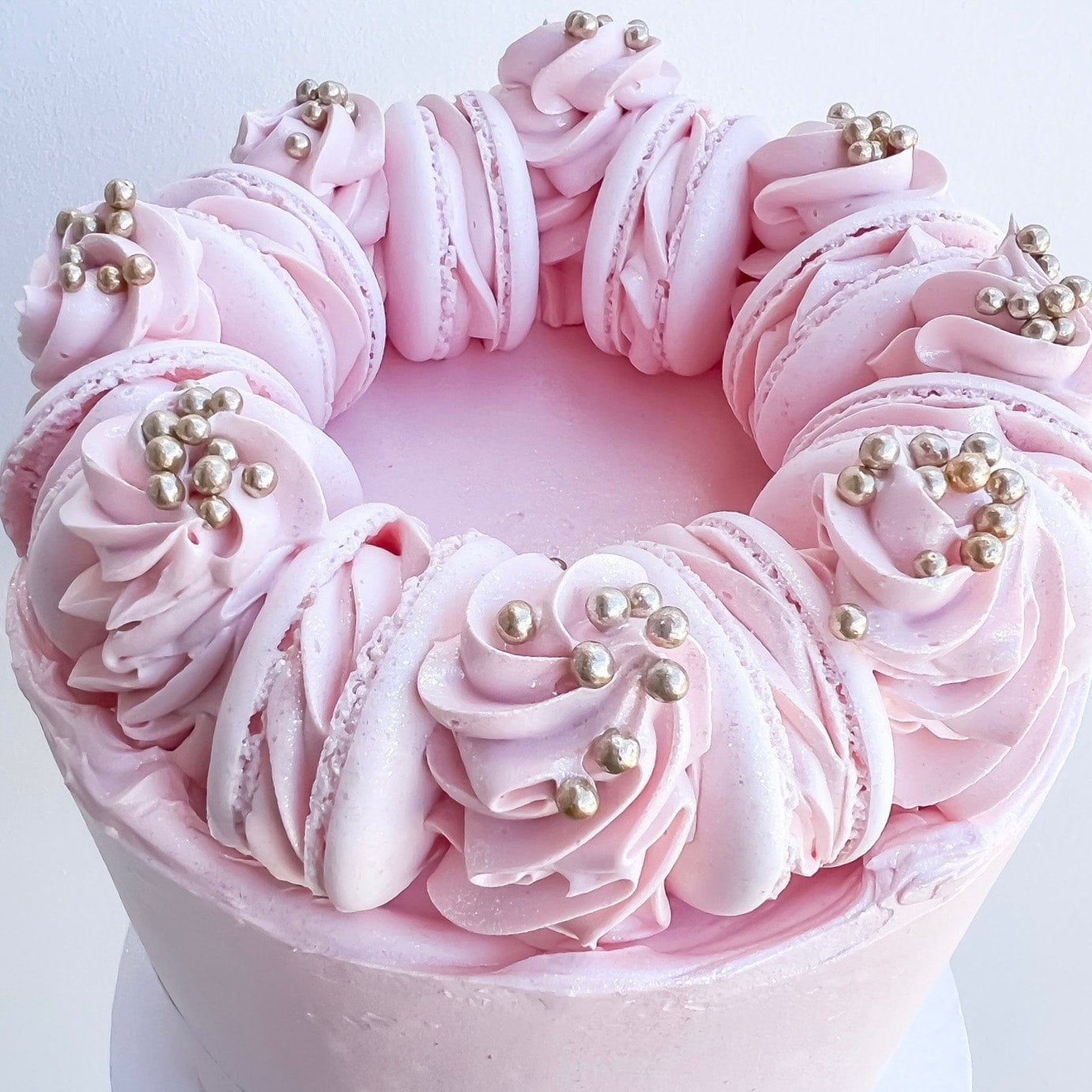 Macaron Birthday Cake | Online Delivery in Singapore - Honeypeachsg Bakery